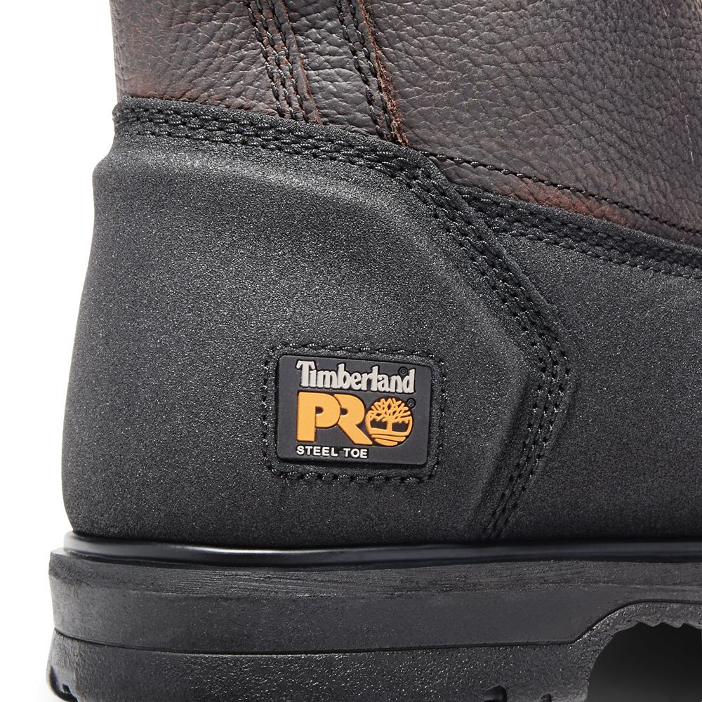 Bocanci De Muncă Timberland Barbati Maro - Pro® Powerwelt Wellington Steel Toe - Romania - MQODYA378